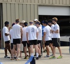 AD Amy Backus talking to the novice men
